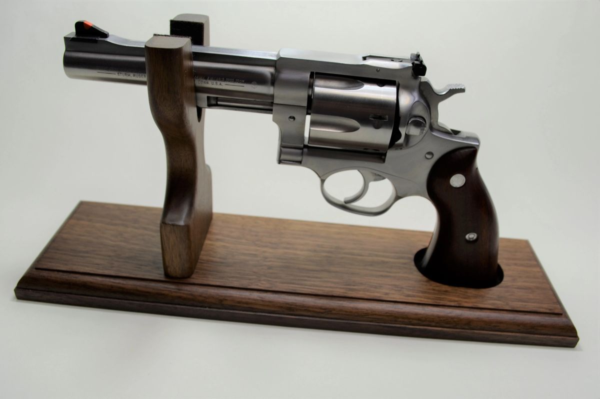 Revolver Stand for Storage in Gun Safe and Display Stand